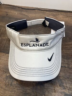 Nike Esplanade Golf Country Club Hat Cap Visor Black Open End