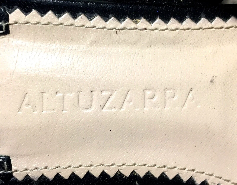 ALTUZARRA SANDALIAS PLANAS DE CUERO NEGRAS HECHAS EN ITALIA CON DECORACIÓN DE LENTEJUELAS DE FRUTAS 39 Foto 3 de 4