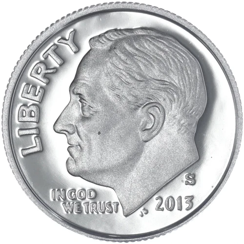 2013 S Silver Proof Roosevelt Dime  90% Silver  From a Proof Set