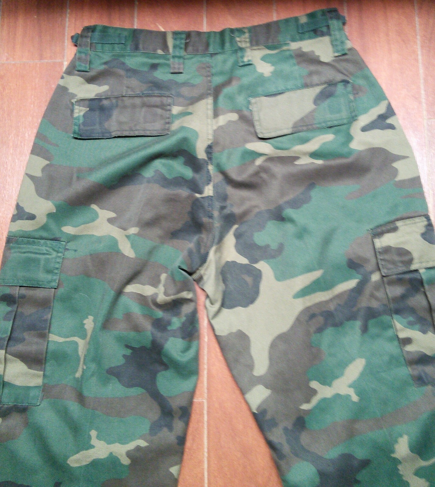 Official Men's Regal Wear Cargo Pants Camo Green Camouflage Sz 32x32