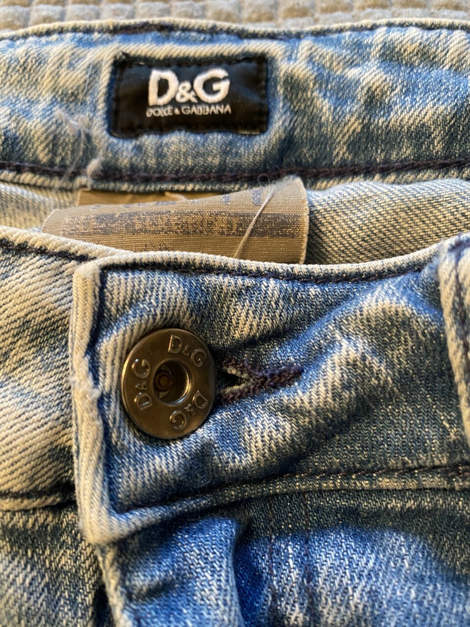 DOLCE & GABBANA / D&G VINTAGE SKINNY STRETCH JEANS (USED, WAIST 29") image 3