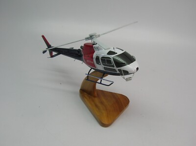 AS-350 Eurocopter AS350 H125 Helicopter Desktop Mahogany Wood Model Small New