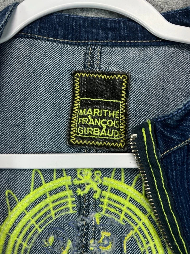 Винтажный Girbaud Marithe Francois джинсовой ткани джемпер комбинезон двойной Jean тон 14 женщин - Изображение 4 из 4