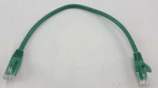 CAT6 1ft RJ45 Male-Make Patch Cable Green 10 Pack