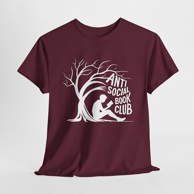 Anti-Social Book Club Unisex Tee - Funny Reading T-Shirt - Gift for Introvert