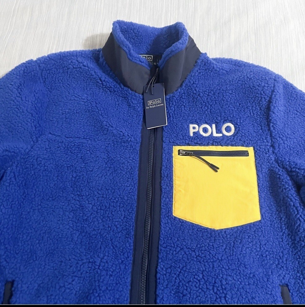 Polo Ralph Lauren Sun Valley Ski 92 Full Zip Sherpa Fleece Jacket