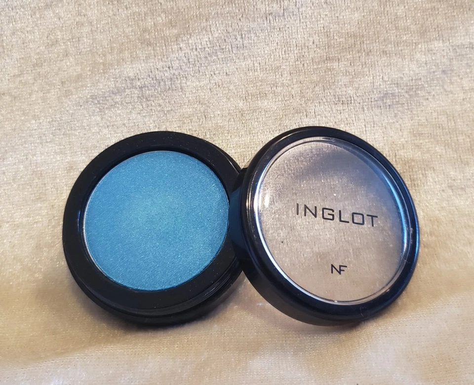 Sombra de ojos INGLOT NF PERLA 415 azul brillo polvo prensado 0,07 oz 2 g rara difícil de encontrar Foto 2 de 4