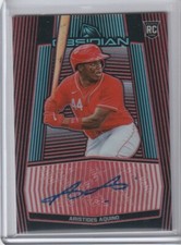 ARISTIDES AQUINO 2020 Panini Chronicles Obsidian AUTO 3/15 REDS