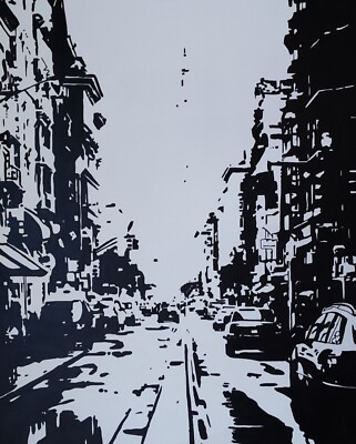 24x30 New York City Street Painting