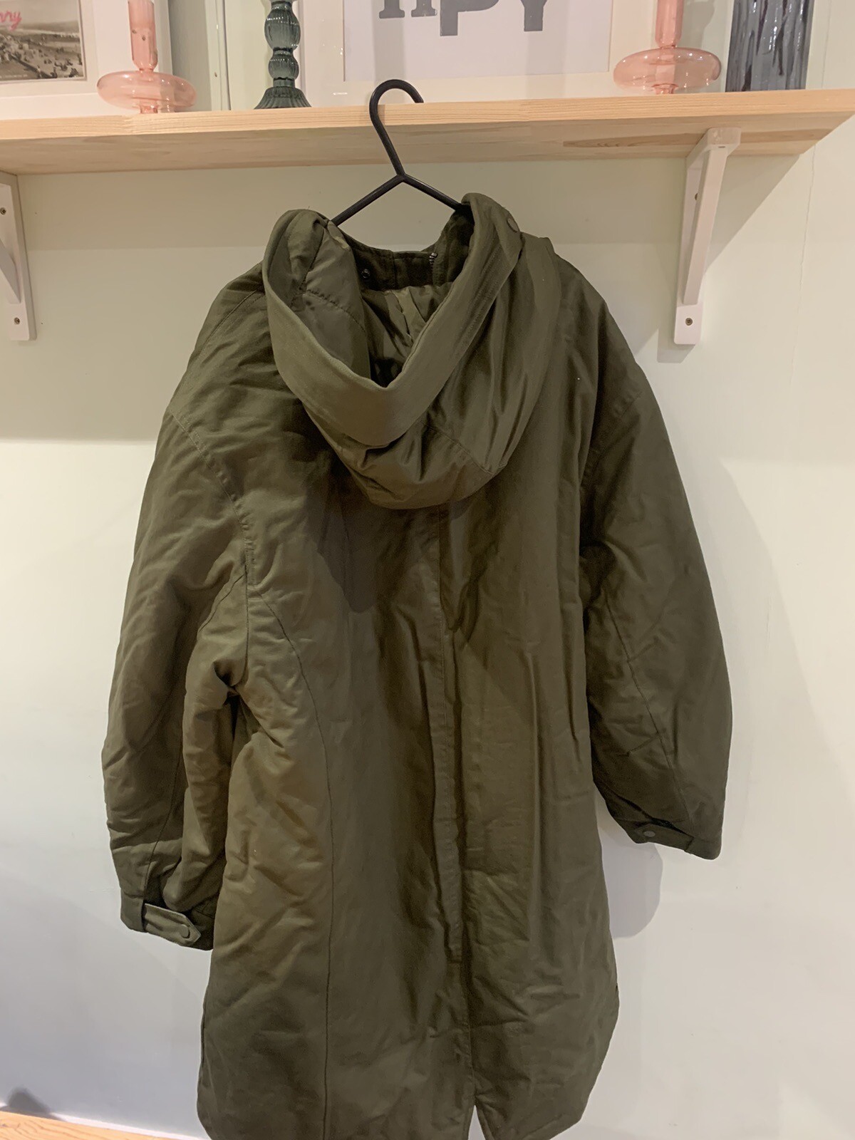 Whistles Sophia padded casual coat Parka khaki Olive size M BNWT eBay