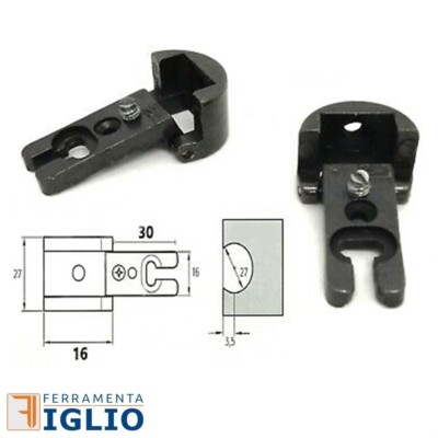 Set 6 Cerniere Vintage In Bronzo - Per Mobili Retrò, Armadi E Cassetti - 65x33mm - Foto 4