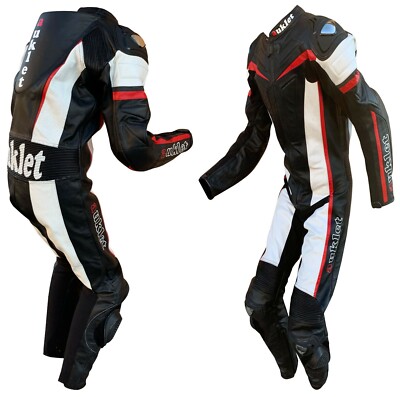 Tuta per moto intera pezzo da pista in vera pelle S M' L' XL
