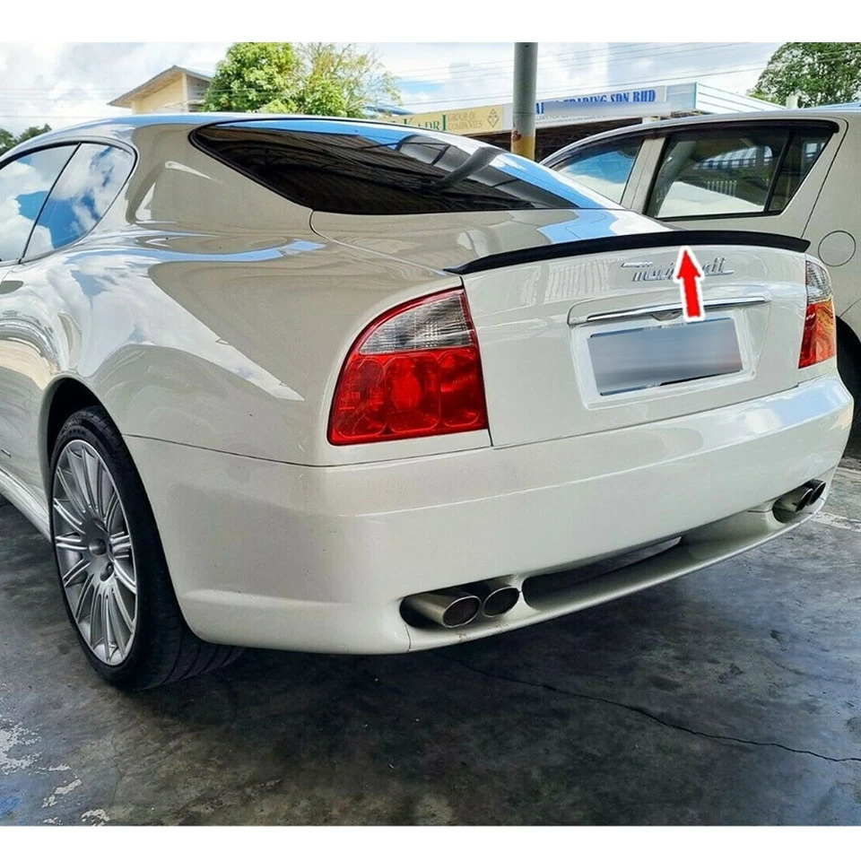 Painted Fit FOR 2001-2007 Maserati Coupe Spyder B Style Rear Trunk Lip Spoiler - Image 4 of 4