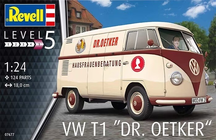 Revell 07677 1:24th scale VW T1 ""Dr. Oetker""