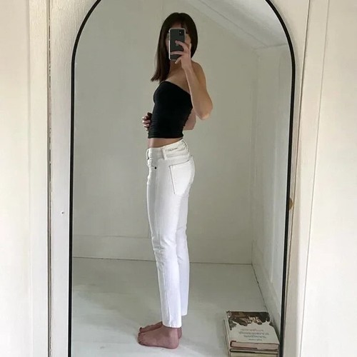 Current/Elliott The Stiletto Low Rise Skinny Jeans In Sugar Size 27 Retail $198 - Picture 3 of 13