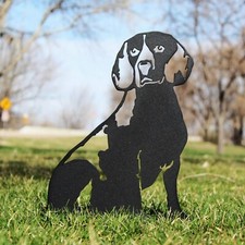 Beagle Black Metal Dog Silhouette