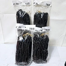 4 Pack Spring Twist Low Temp Crochet Braiding Hair Extensions(8"  T1B/33)