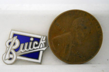 1913 Buick Blue White Script Chrome Collectable Logo Car Token Medallion X 