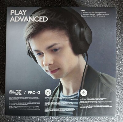 Logitech G433 kabelgebundenes Gaming Headset schwarz 7.1 Surround Sound NEU