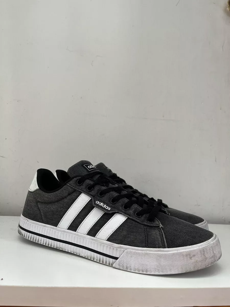 Adidas Daily 3.0 Black White FW7033 Used No Box Men s Size 10