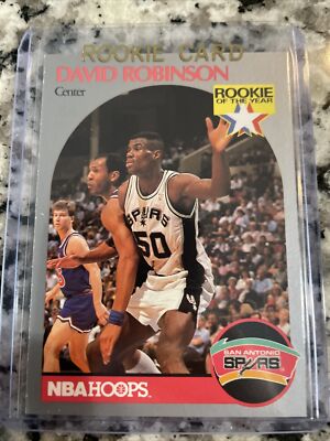 1990 NBA Hoops Card #270 David Robinson - Rookie of the Year San ...