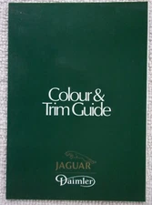 JAGUAR DAIMLER RANGE orig 1986 UK Mkt Colour & Trim Brochure