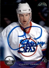 Craig Janney Signed Auto 1996-97 The Leaf Set card Winnipeg Jets