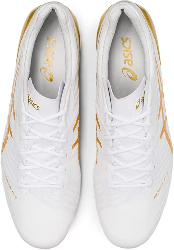 ASICS Soccer Football Shoes DS LIGHT ACROS 2 White Gold ASICS Soccer Football Shoes DS LIGHT ACROS 2 White Gold