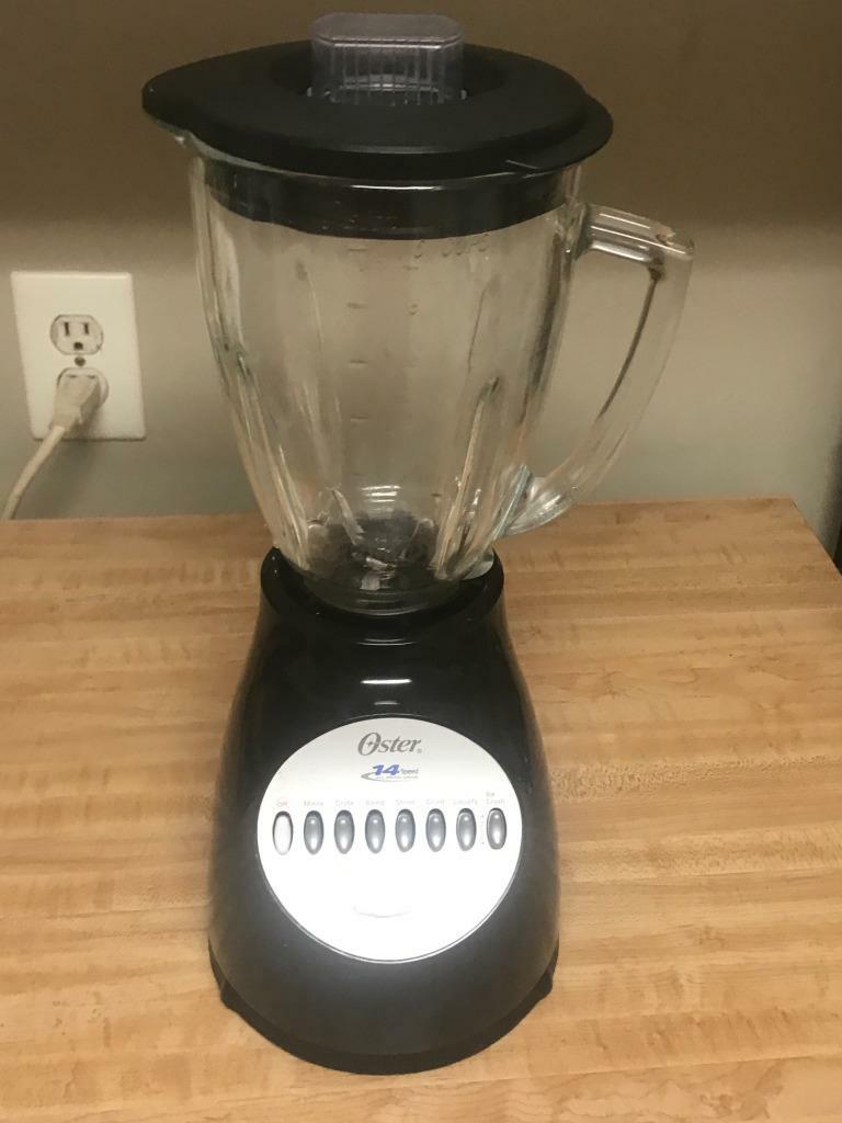 Oster 6694 Blender 14 Speed All Metal Drive Blender Black Easy Clean, GLASS JAR