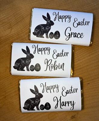 Frohe Ostern Schokoladenverpackung, personalisiert, Geschenk, Ostergeschenk für Kinder & Erwachsene