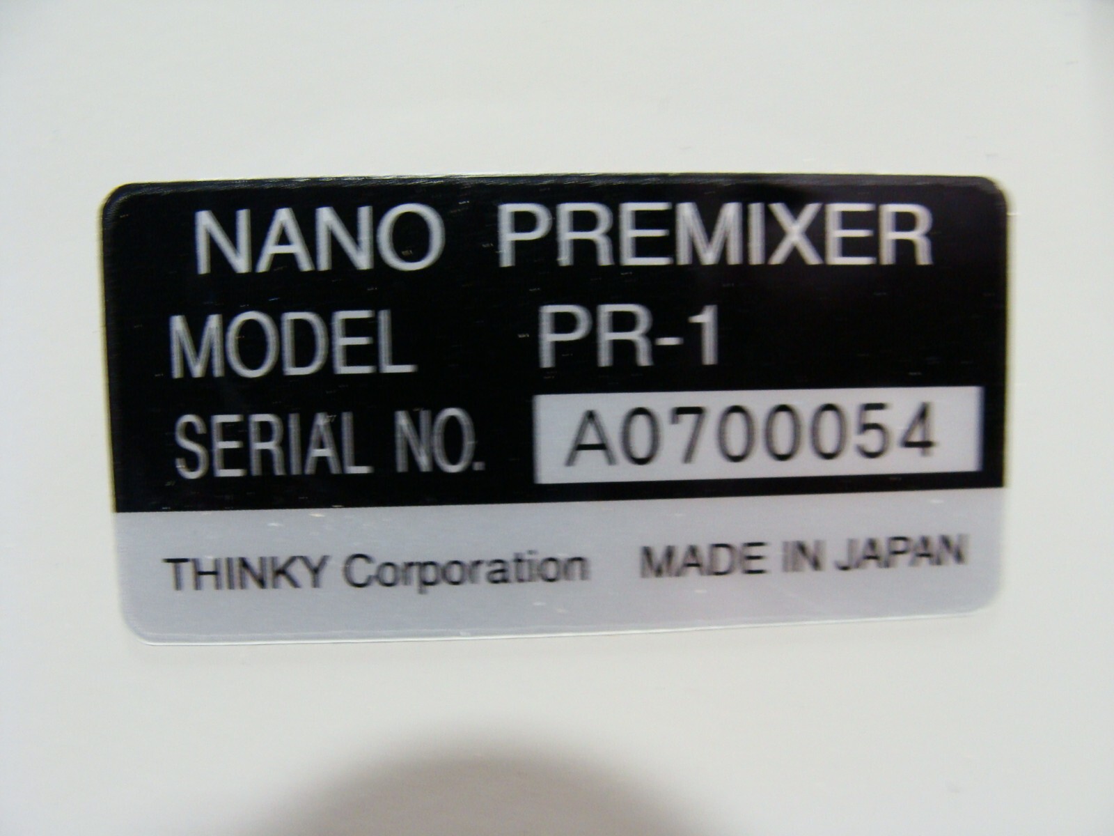 Thinky Nano Premixer Model PR-1 Ultrasonic Nano Material CNT Mixer ...