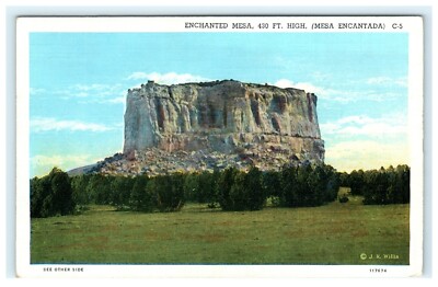 Enchanted Mesa Mesa Encantada Cibola County NM, New Mexico Postcard