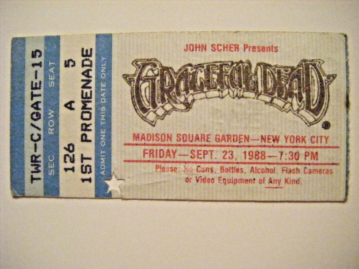 限定 正規品 貴重 Grateful Dead Vintage Ticket