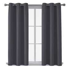 Image of Thick Thermal Blackout Curtains Energy Saving Readymade Insulated Eyelet Curtain