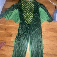 Hyde  Eek Dragon Toddler Costume, Sz Medium, Green Long Sleeves w/wings