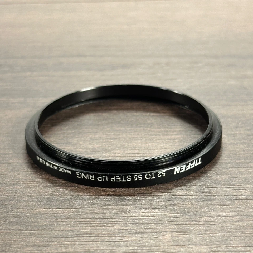 Tiffen 52mm-55mm Metal Step Up Lens Filter Adapter Ring - Image 3 of 4