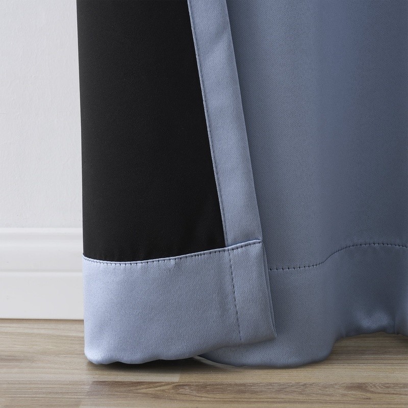 30”W x 63”L Blackout Curtain Panels Set of 2 Rod Pocket Noise Reducing