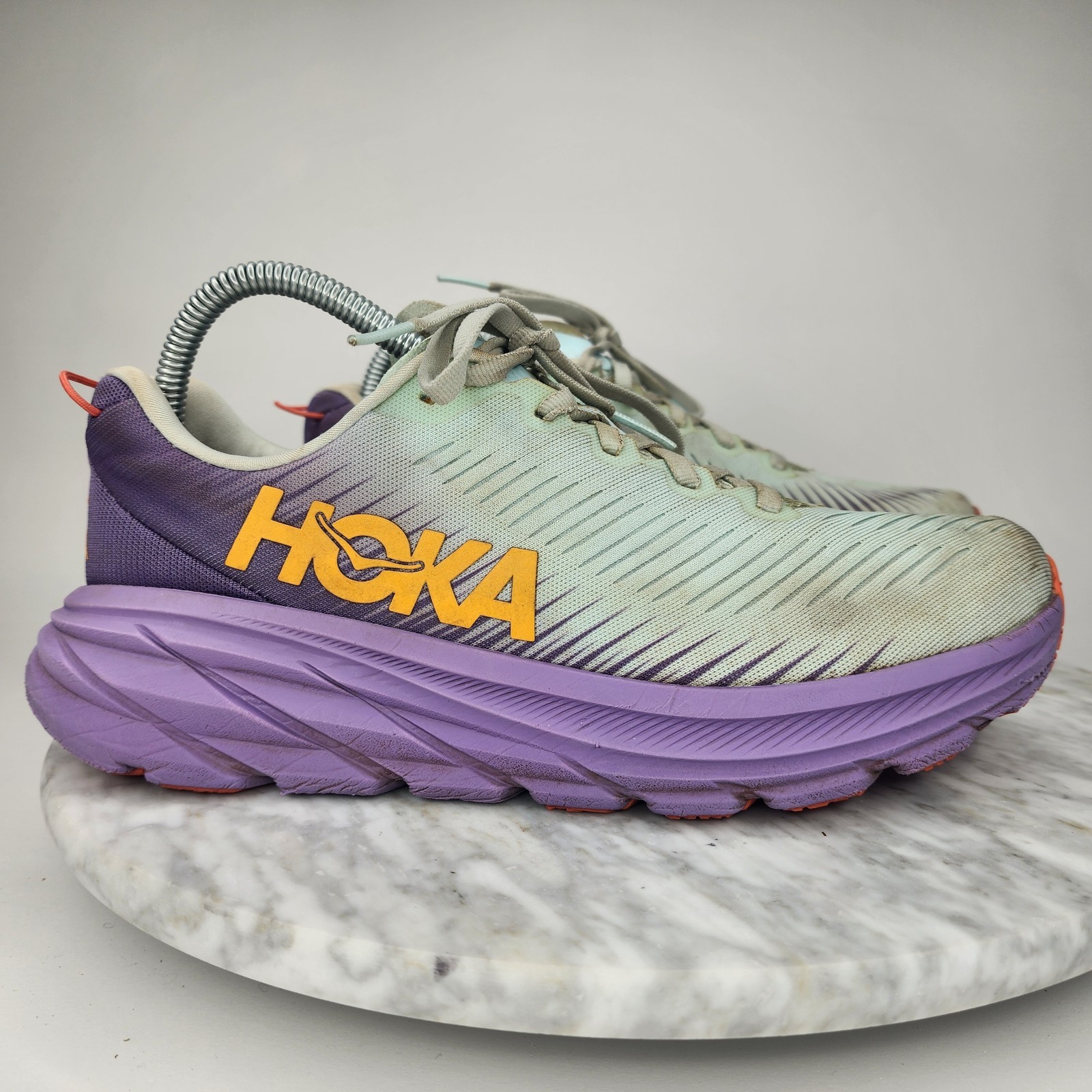 Hoka One One Rincon 3 Womens Running Shoes Blue Purple Size 8.5 B BGCV 1119396