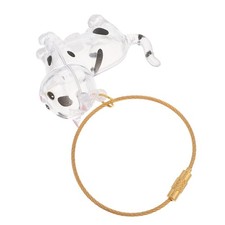 Pet Hair Transparent Storage Box Keychain Cat Memorial Container