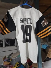 Vtg 1985 Hamilton Tiger-Cats Johnny Shepherd #19 Authentic Jersey CFL LG EUC 