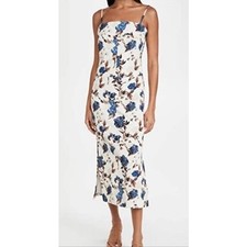 NWT: Tory Burch Caramel Mixed Floral Strap Back Dress Size 12