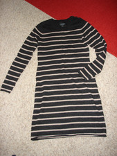 EUC Cynthia Rowley 100% Merino Wool Long Sleeve Sweater Dress Button Accent XS