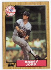 Tommy John #236 1987 Topps Baseball Card
