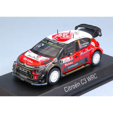 Citroen C3 WRC N.7 9th Poland Rally 2017 A.Mikkelsen-A.Jaeger 1:43 Norev Auto Ra