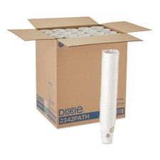 Dixie 2342PATH Pathways 12 oz. Paper Hot Cups 1000/CT New