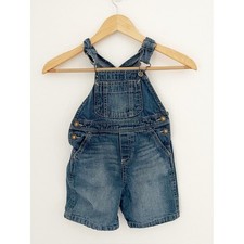 Oshkosh vintage cotton denim toddler boy overalls size 2T