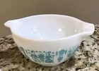 Vintage Pyrex Butterprint Blue/White Cinderella Bowl 441 Vintage 1950's 1 1/2 Pt
