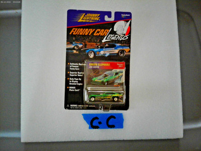 JOHNNY LIGHTNING JIM GREEN ELEPHANT FUNNY CAR LEGENDS 1977 SEASON 1:64 JL C-C