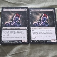 Magic: The Gathering Blood Seeker x2 Creature Vampire Shaman Black 2009 English