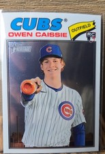 2026 Topps Heritage - Owen Caissie #360 Chrome White (RC)